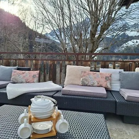 La Coufa, Spacieux Duplex En Chalet, Terrasse, Jardin, Vues Montagnes