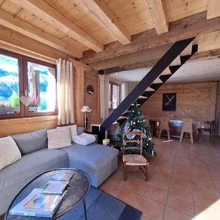 La Coufa, Spacieux Duplex En Chalet, Terrasse, Jardin, Vues Montagnes Lejlighed *